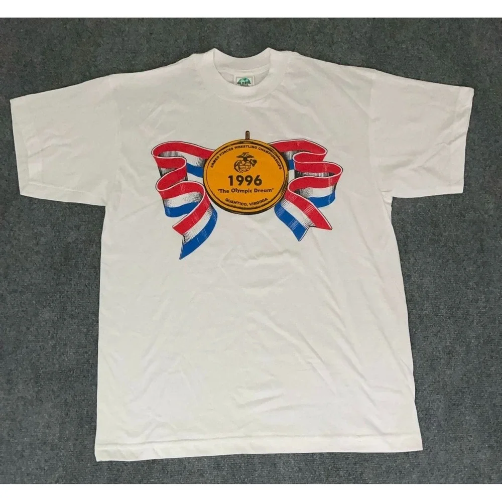 Vintage U.S. Armed Forces Sports‎ Wrestling Championships Army Team Shirt Large